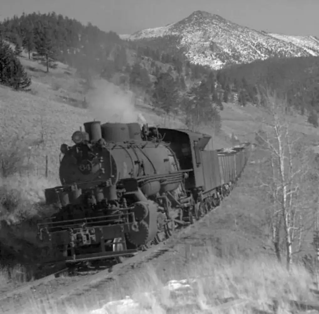Midland Railway Heading Down Towards Ute Pass and Cascade