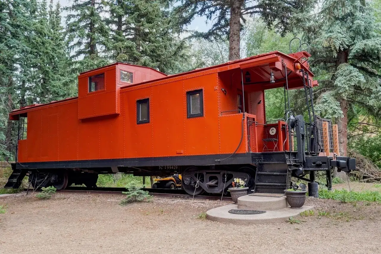 The Caboose today as a vacation rental